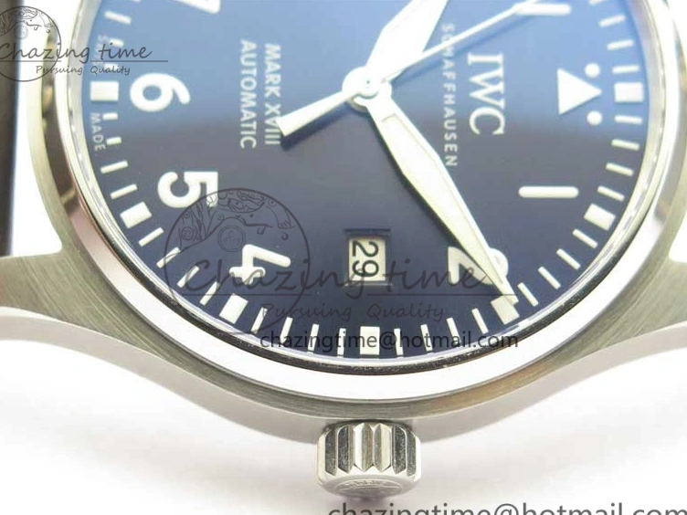 MIROTIME 0105 MARK XVIII Le Petit Prince IW327004 SS FKF 1:1 Best Edition Blue Dial On Brown Leather Strap Trendsetting 7117